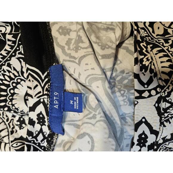 Apt 9 Black and White Printed Dress - Picture 5 of 6